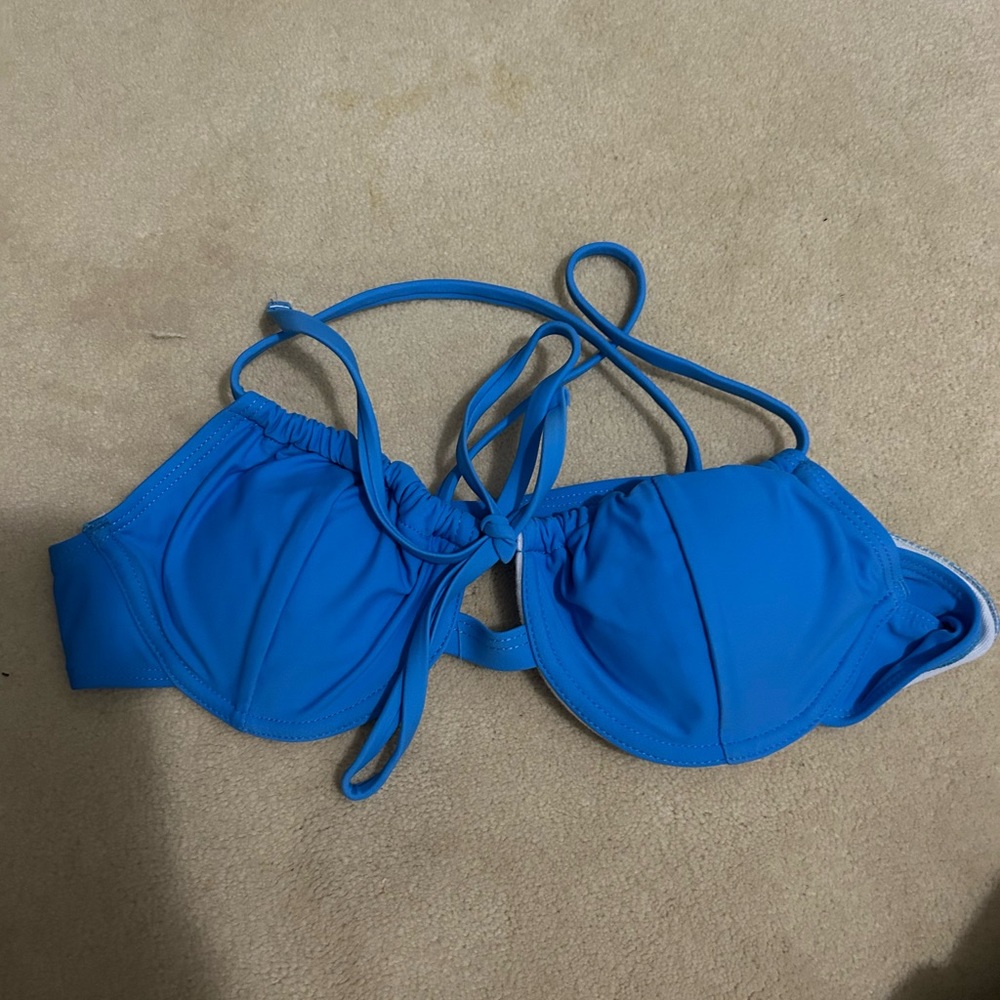 Blue Bikini Top